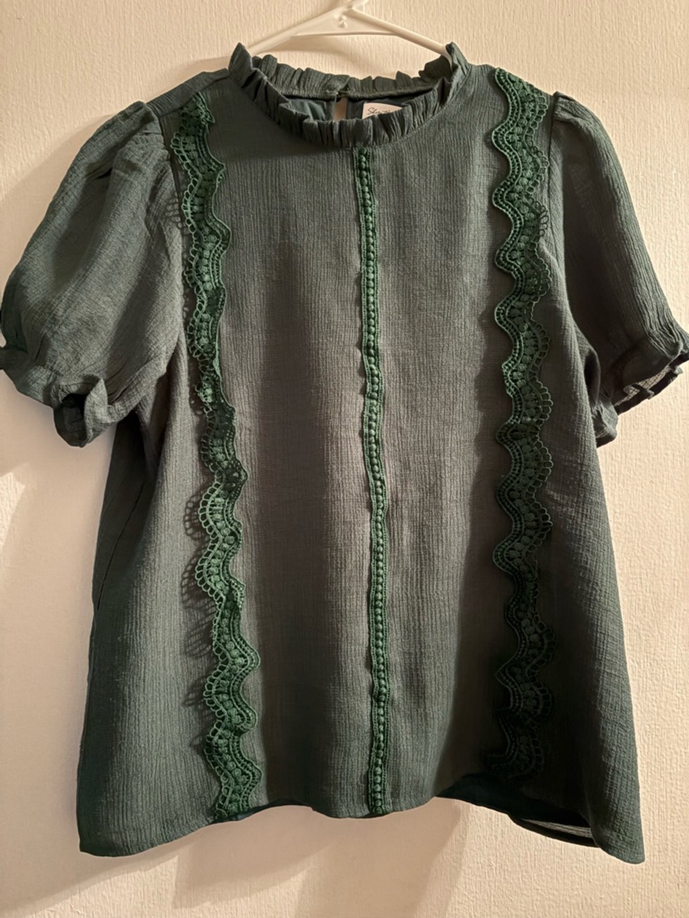 Shop The Mint Boutique Blouse with gorgeous lace detailing